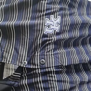 Mens strip UK golf shirt